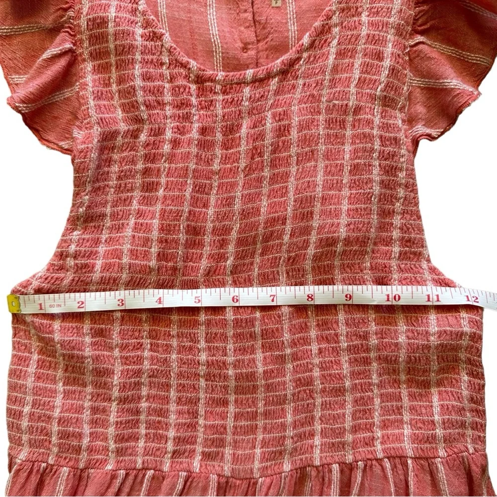 Free People Chambray Butterflies Midi Dress in Red Size S
